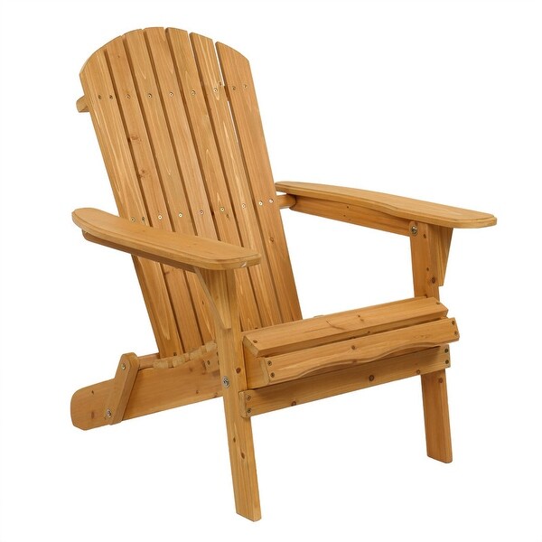 Folding Wooden Adirondack Lounger Chair