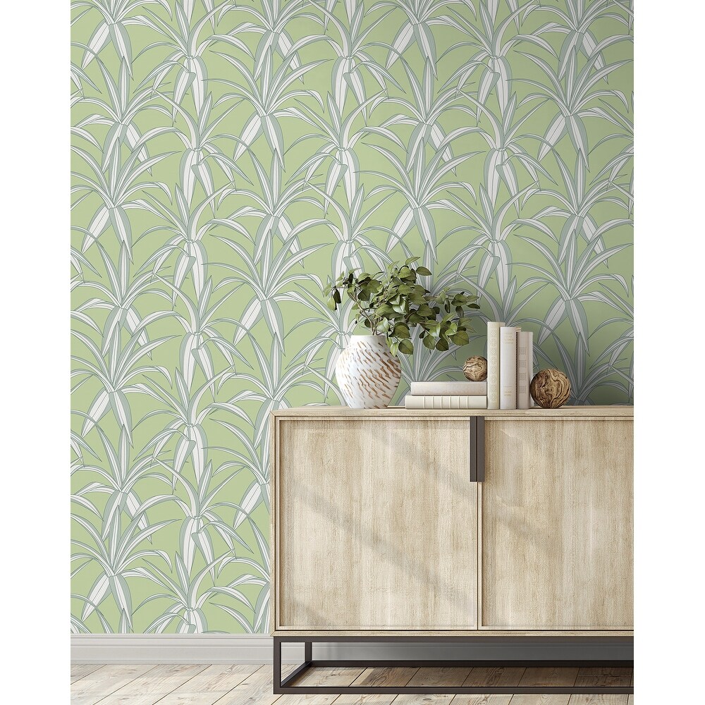 NextWall Tossed Cradle Plant Peel and Stick Wallpaper