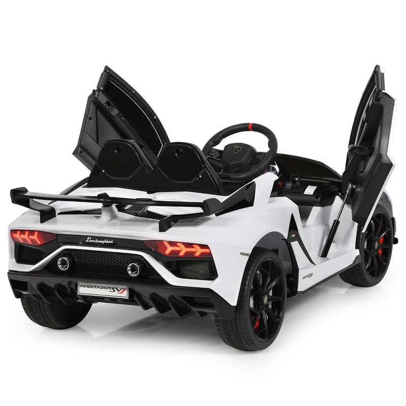 Licensed Lamborghini SVJ Kids Ride-On Car, 12V Battery Powered Sports Car Toy with Trunk & Remote