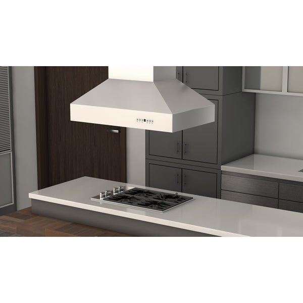 ZLINE Ducted Island Mount Range Hood - Outdoor Approved Stainless