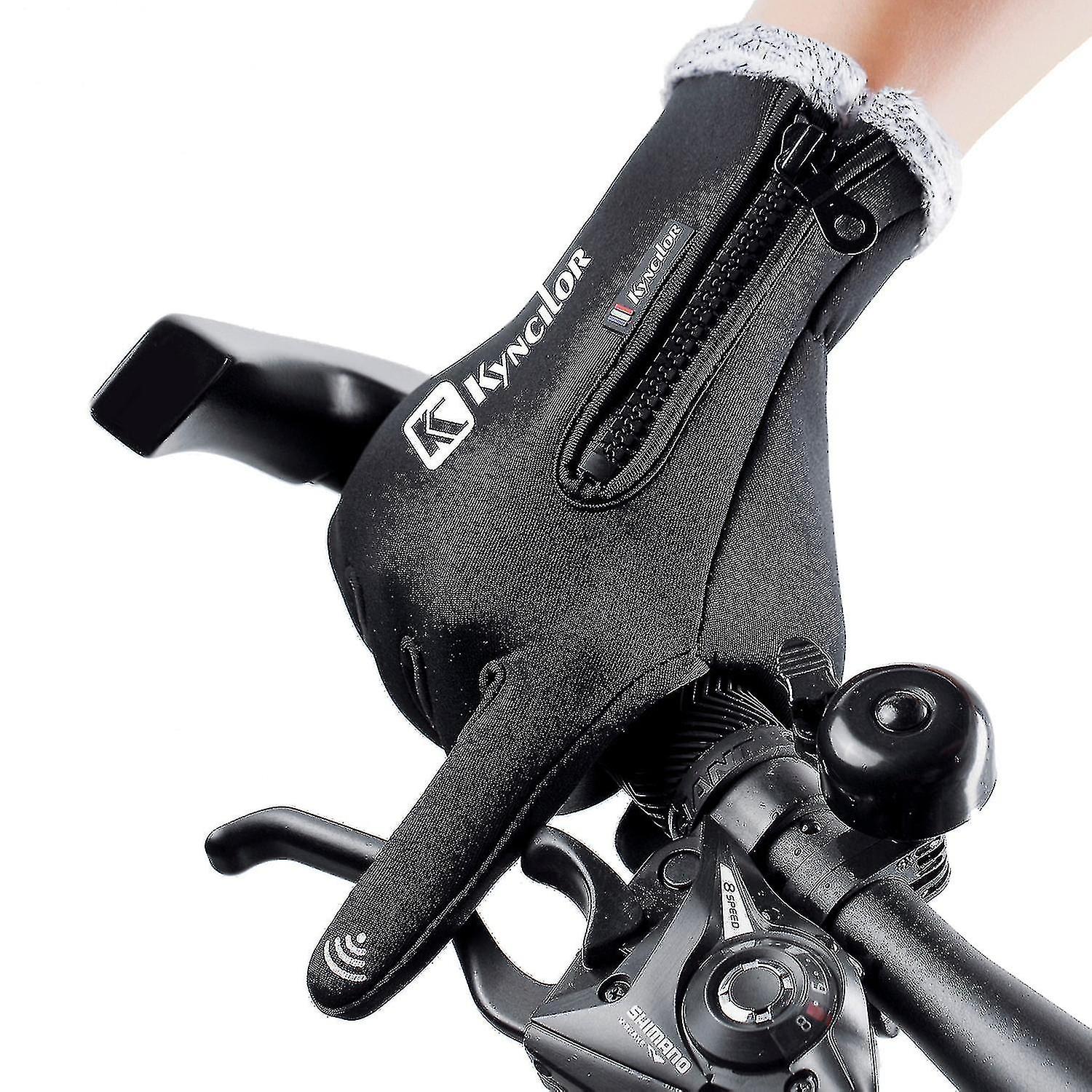 Winter Themal Touchscreen Gloves Anti-slip Windproof Cycling Gloves-cl.