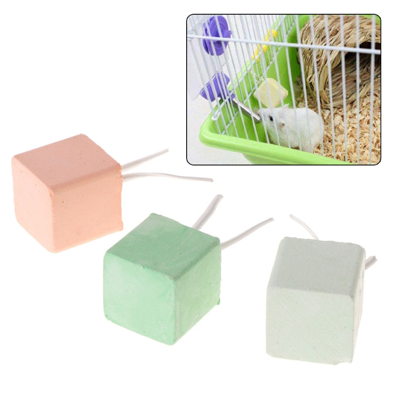 Rabbit Rat Hamster Cube Toy Teeth Grinding Stone Mineral Calcium