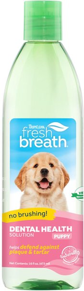 TropiClean Fresh Breath Dental Health Solution Puppy Dental Water Additive