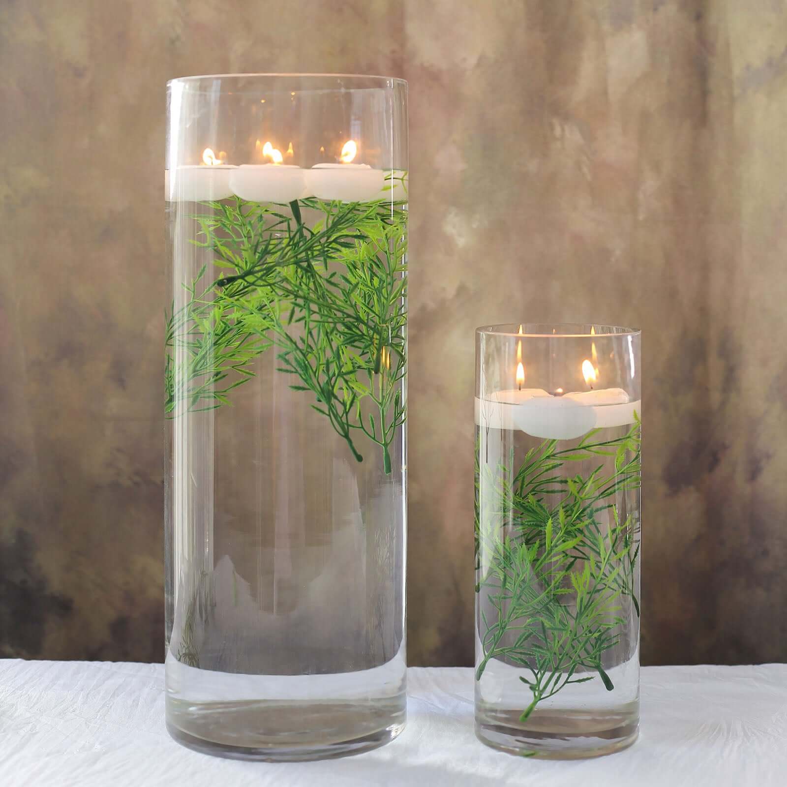 25 Pack Mini Green Artificial Fern Leaf Branch Stems, Flower Vase Filler For Floating Candle Centerpieces 6