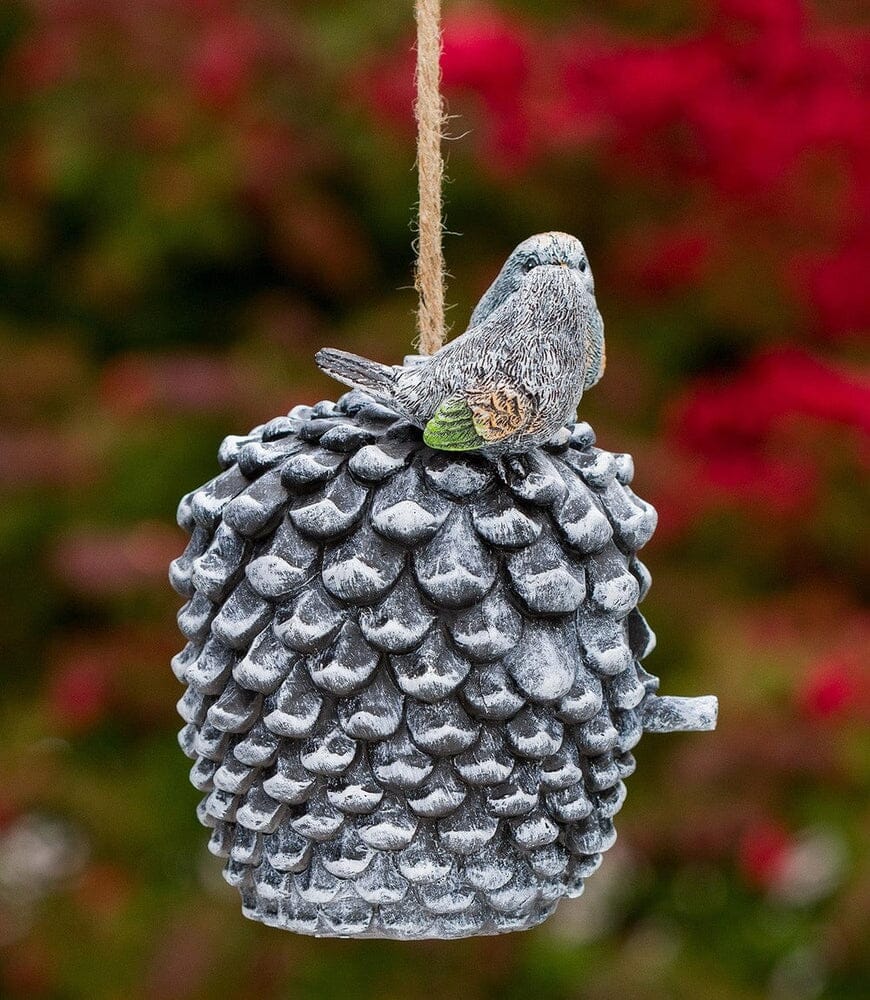 Pinecone Decorative Hand-Painted Bird House