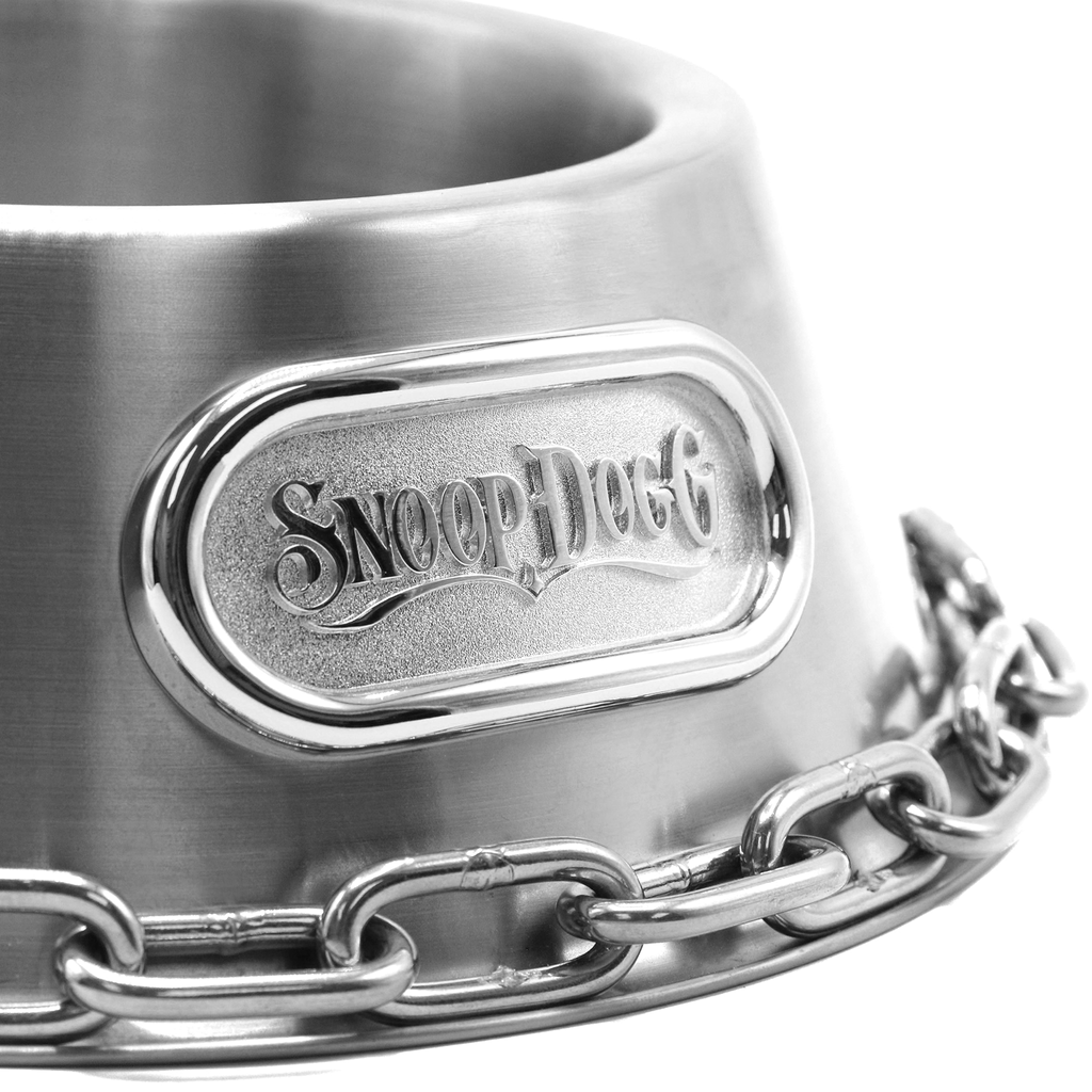 Snoop Doggie Doggs Off the Chain Dog Bowl - Silver