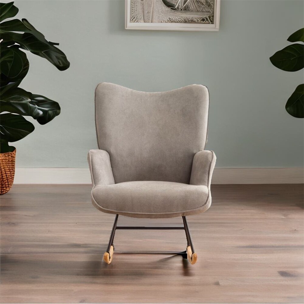 Simple Modern Style Rocking Chair for Living Room