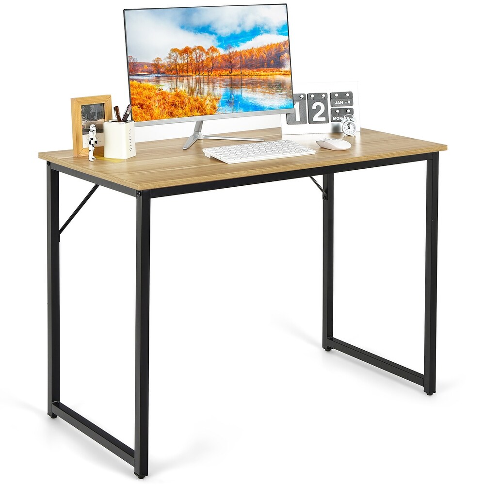 Costway Computer Desk Writing Workstation Study Laptop Table Home