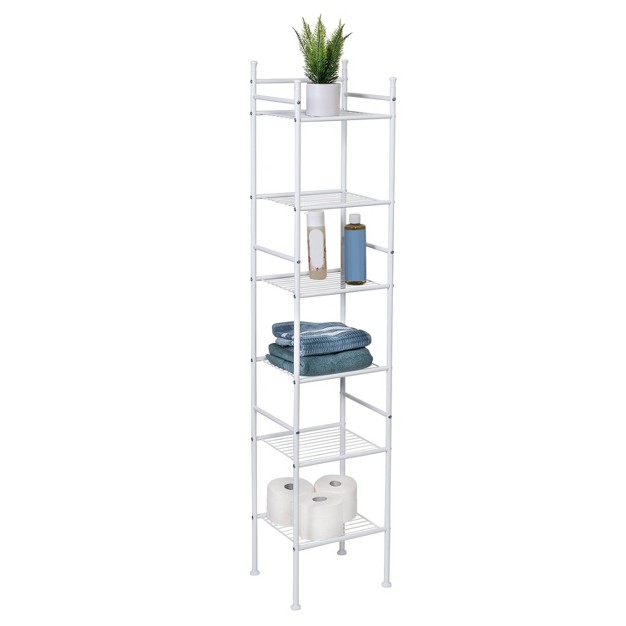 Honey can do 6 tier Bathroom Storage Shelving Unit White