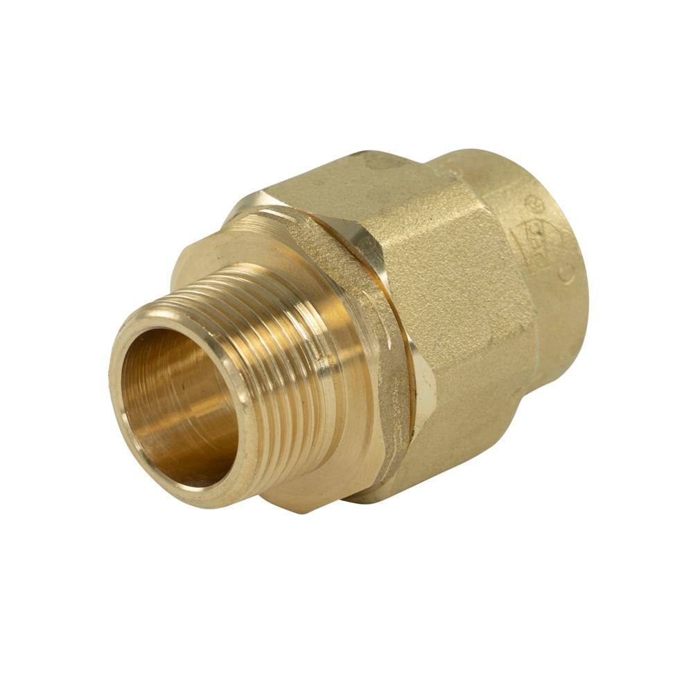 HOME-FLEX 34 in. CSST x 34 in. MIPT Brass Male Adapter 11-436-007