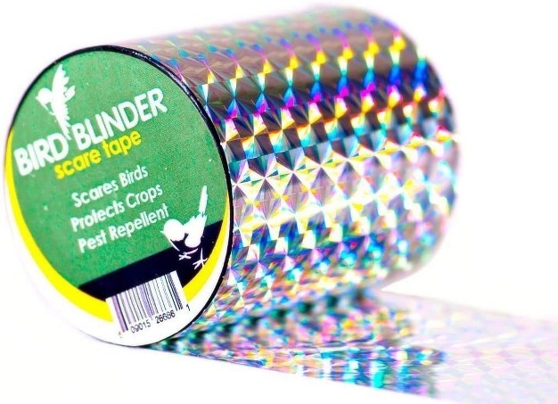 Bird Blinder The Original Bird Repellent Scare Tape 147ft X 2in Silver