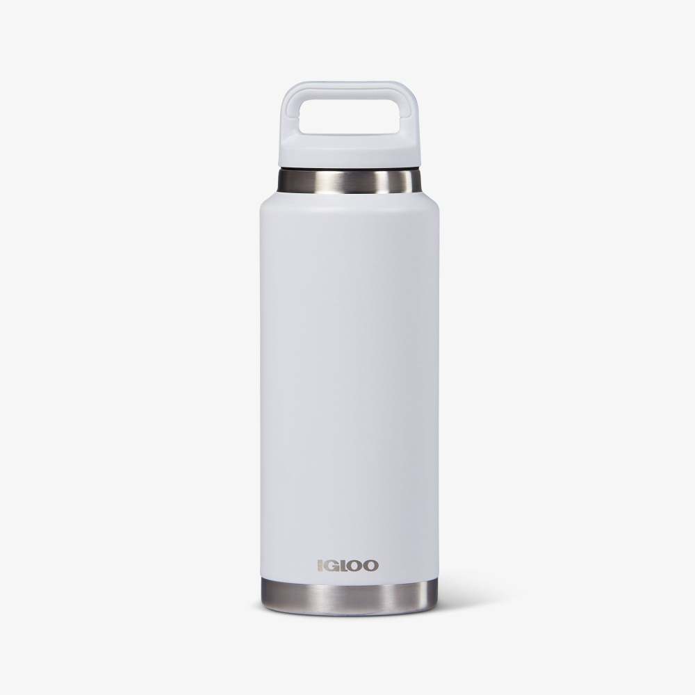 Igloo Bottle Reusable Hot/Cold Stainless Steel White 36oz ;