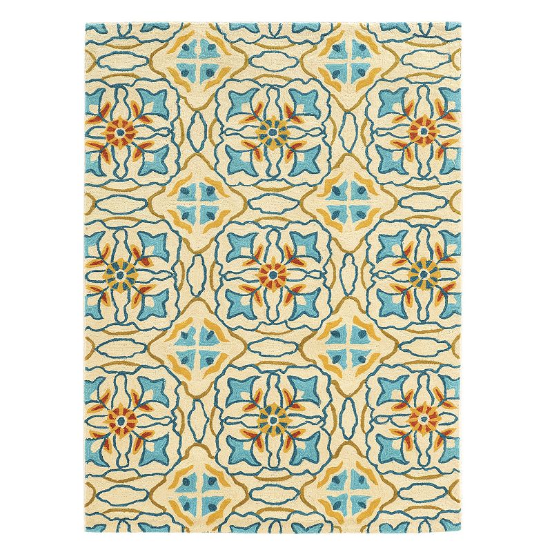 Linon Trio Geometric Floral I Rug