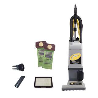 ProTeam ProForce 1200XP Commercial Upright Vacuum Cleaner with ProLevel Filtration On-Board Tools for Carpets and Hard Floors 107251