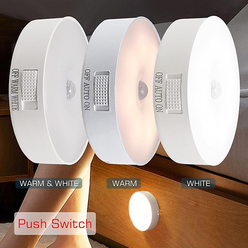 Motion Sensor Led Light Usb Nightlights Chargeable Lamp For Kitchen Bedroom Stairs Hallway Cabinet Closet Wardrobe Night Lights