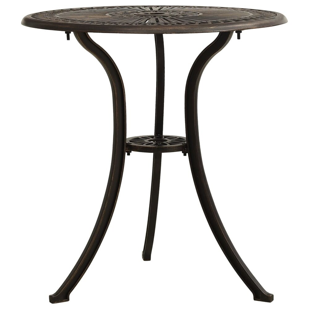 vidaXL Patio Table Bronze 24.4\