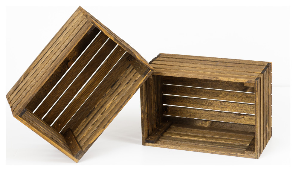 Twinleaf Two Piece Crate Bundle   Rustic   Bookcases   by Furniture Pipeline LLC  Houzz