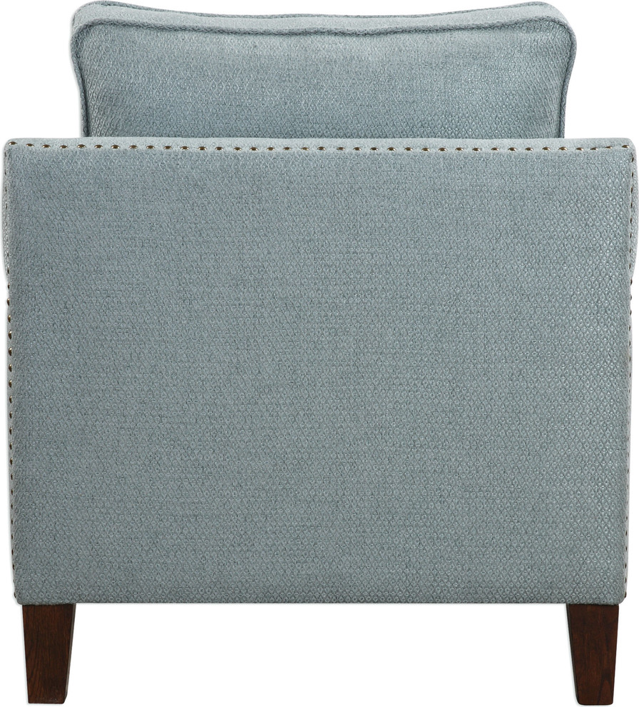 Uttermost Charlotta Sea Mist Accent Chair   Transitional   Armchairs And Accent Chairs   by IsabellesLightingcom  Houzz