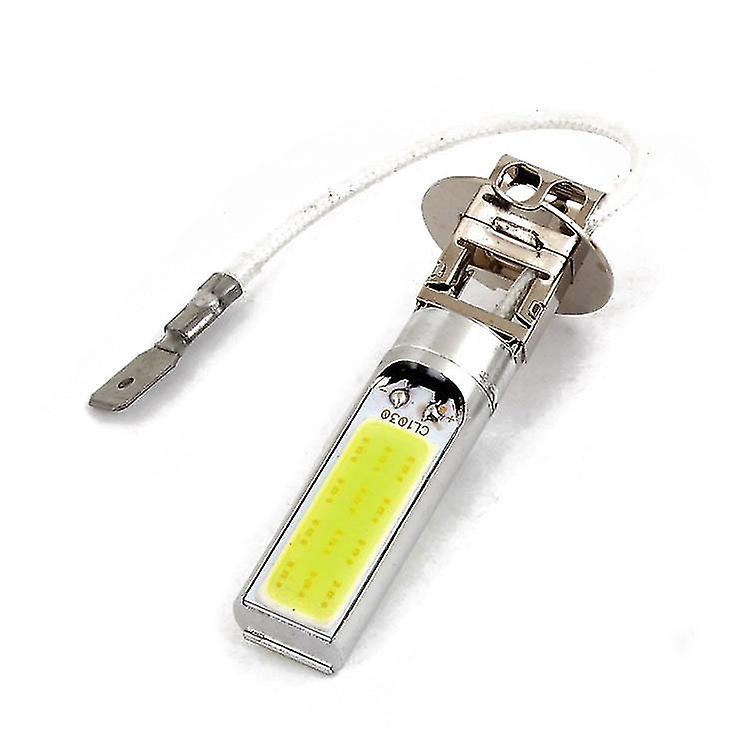 Born Pretty 2 Pcs H3 15w Led Cob Drl Lamp White Xenon Driving Head Light Bulbs