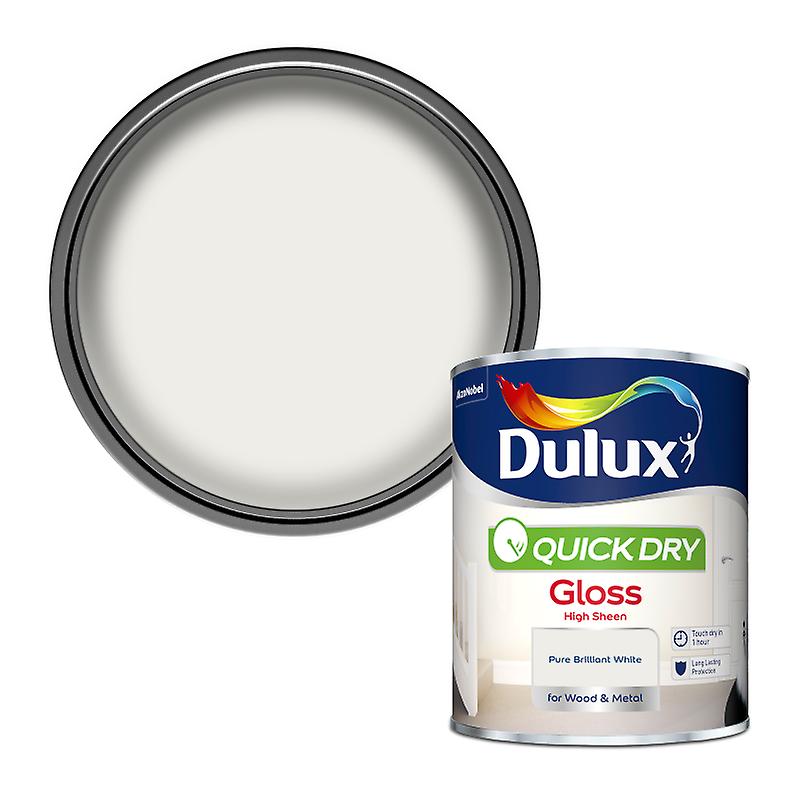 Dulux Quick Dry Gloss Paint 750ml White