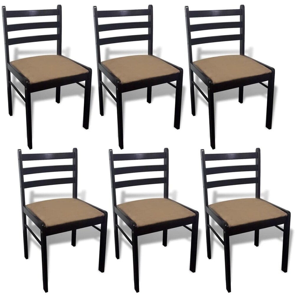 2/4/6 pcs Wooden Dining Chairs Square 2 Colours Selectable   17.3\