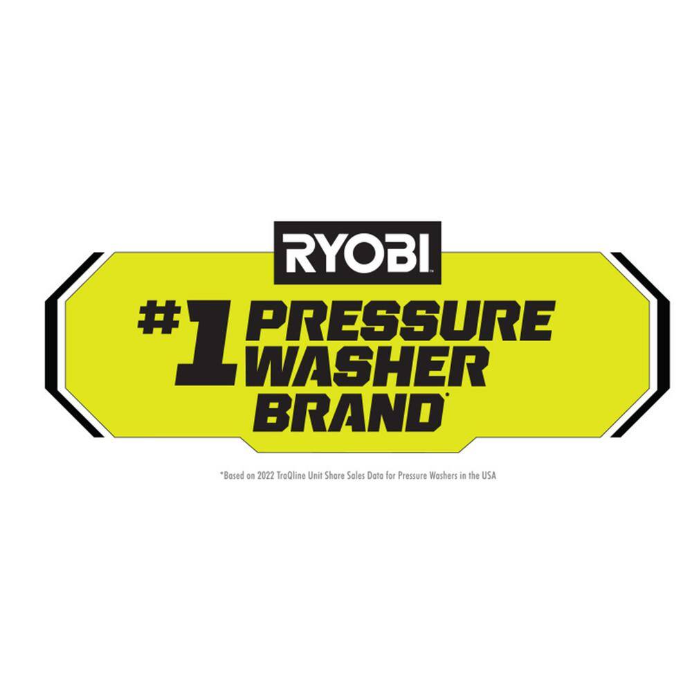 RYOBI 1900 PSI 1.2 GPM Cold Water Wheeled Electric Pressure Washer with 12 in. Surface Cleaner RY1419MT-SC