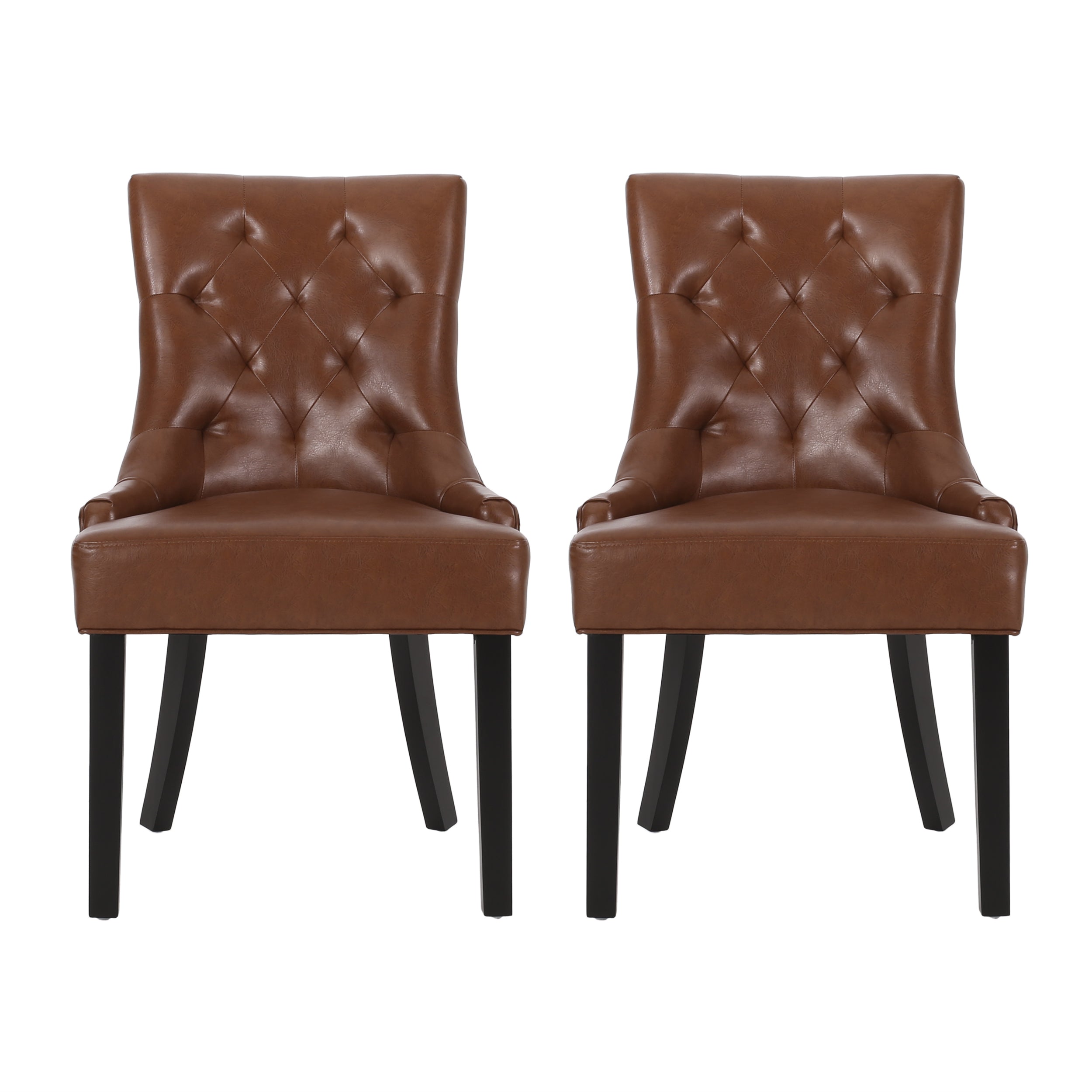 Maggie Contemporary Tufted Dining Chairs, Set of 2