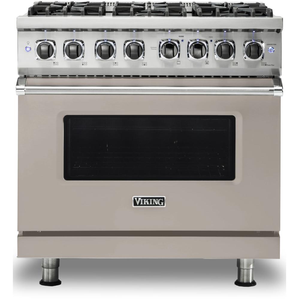 Viking 36-inch Freestanding Dual-Fuel Range with Vari-Speed Dual Flow Convection CVDR536-6BPGLP