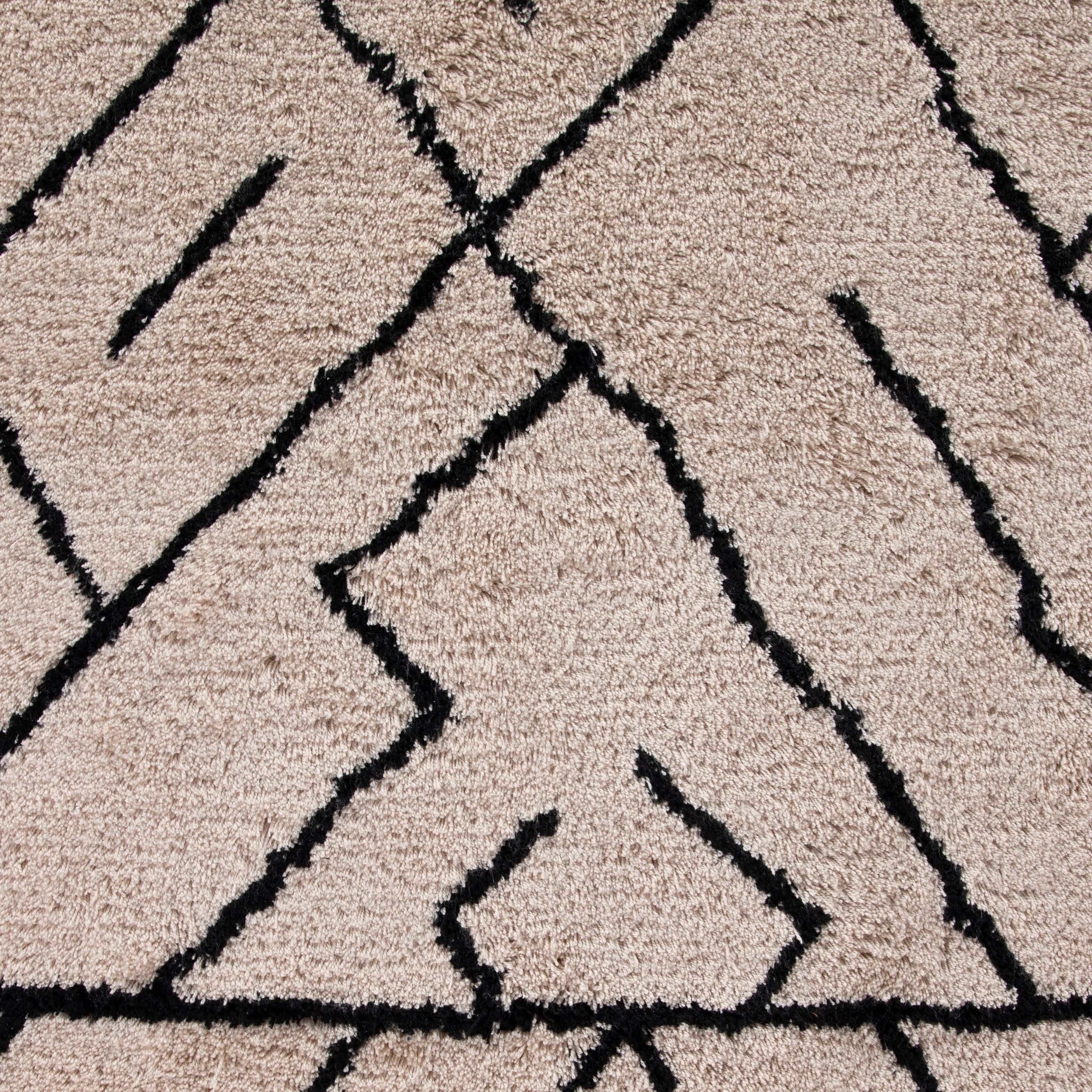 Stria Outdoor Rug in Cream & Black