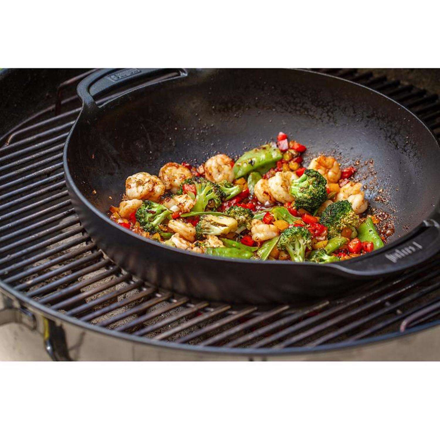 Weber Gourmet BBQ System Cast Iron/Porcelain Grill Wok 16.7 in. L X 13.4 in. W 1 pk