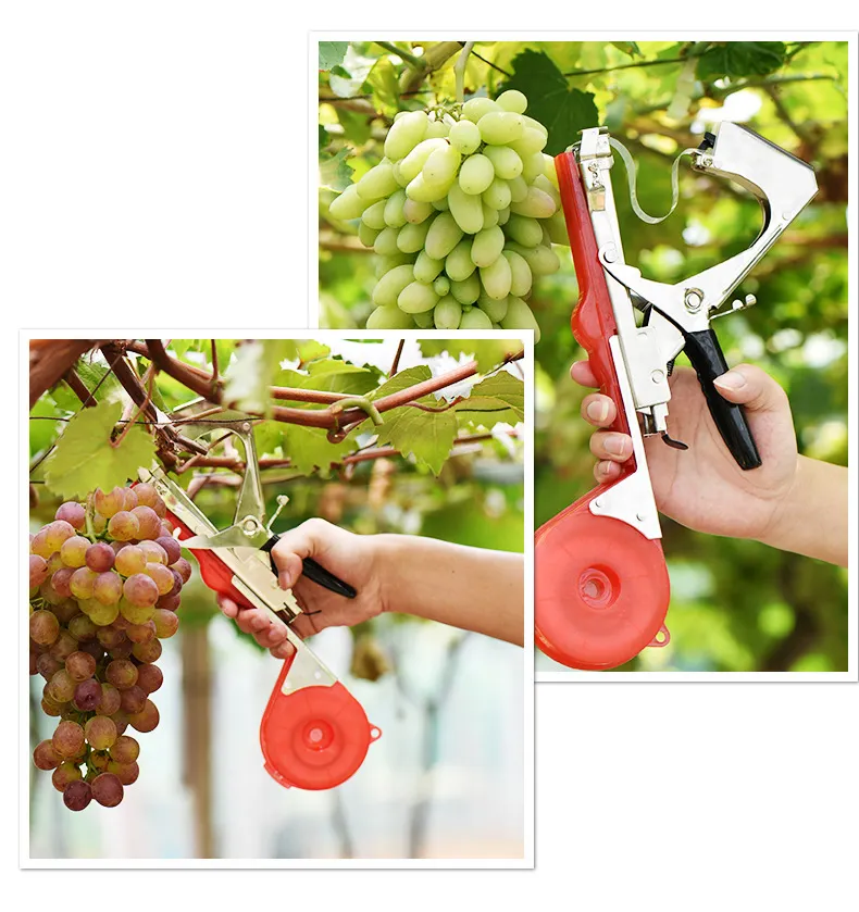 Gardening Tapetool Binding Tape Tool Tape Binder Machine Vegetables Fruit Flower Handle Tapetool With 10 Tape Rolls and 1Tape