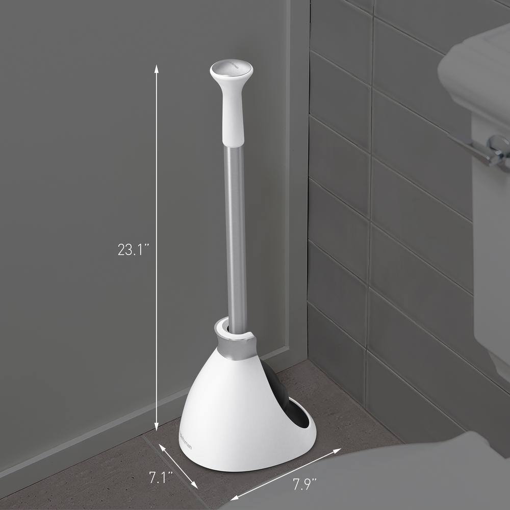 simplehuman Toilet Plunger in Black BT1086