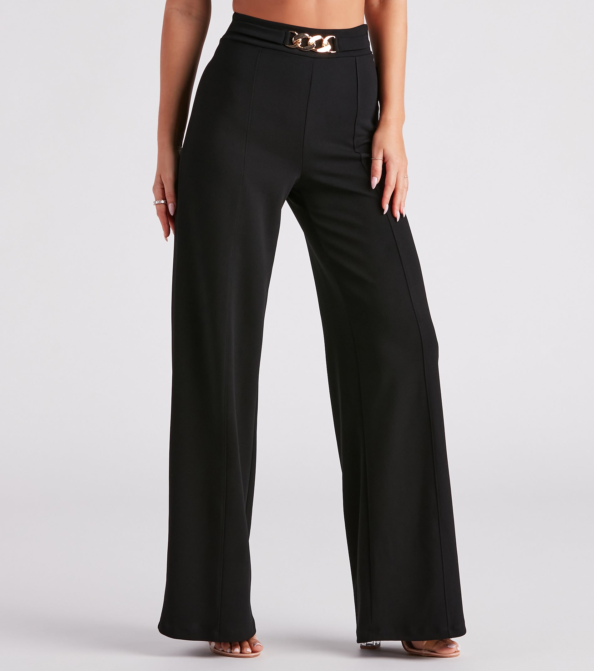 Forever Linked Chain Wide Leg Pants