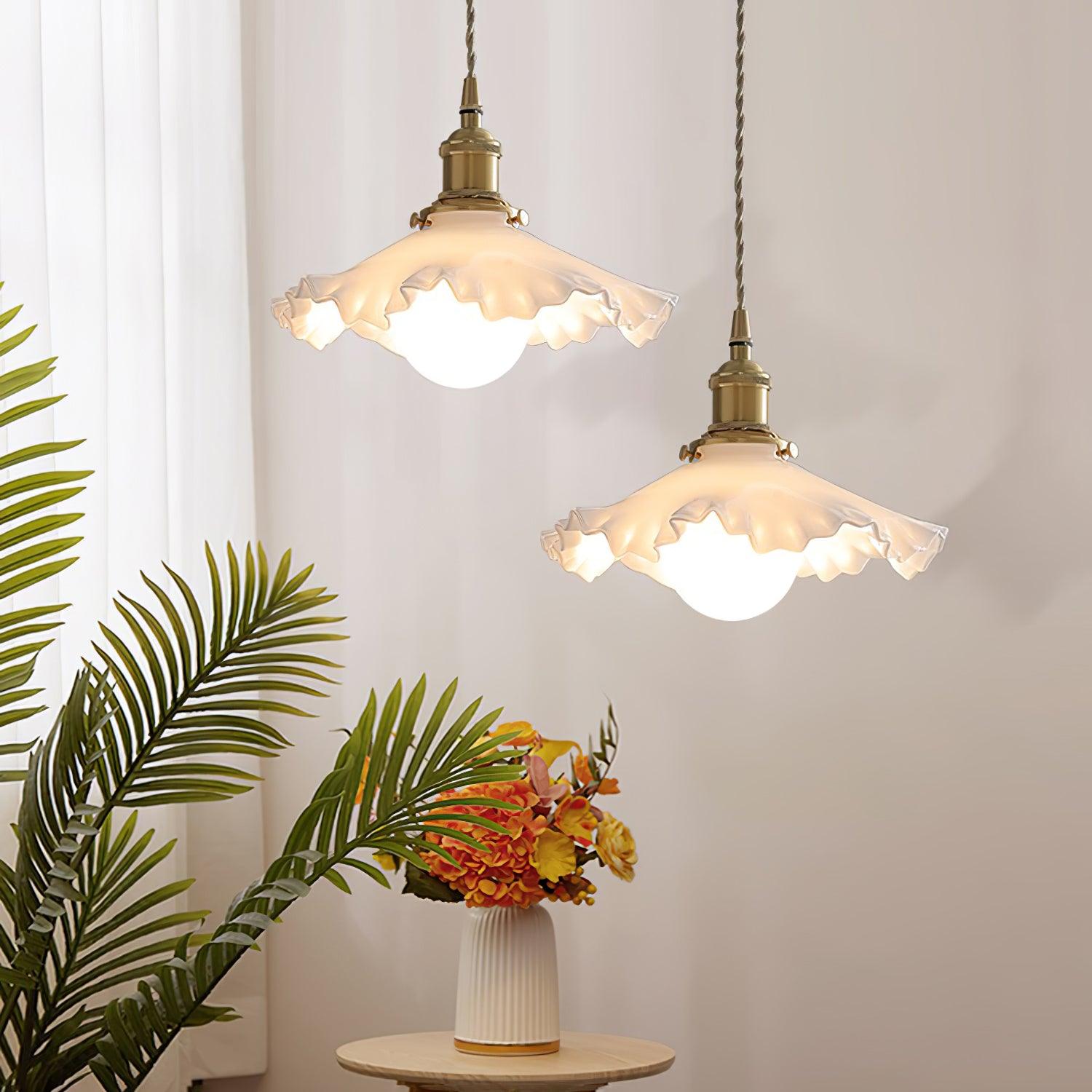 Small Floral Pendant Lamp