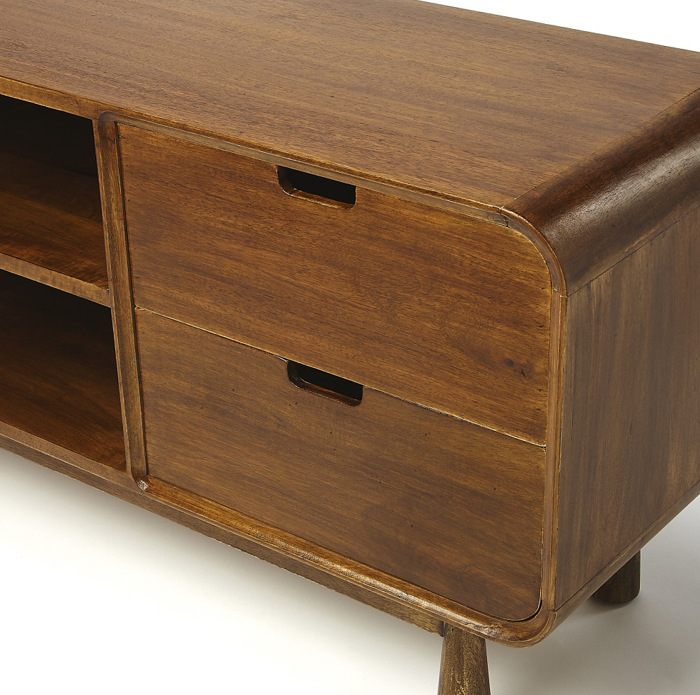 Drayton Modern Wood Entertainment Console  5328140   Midcentury   Entertainment Centers And Tv Stands   by HedgeApple  Houzz