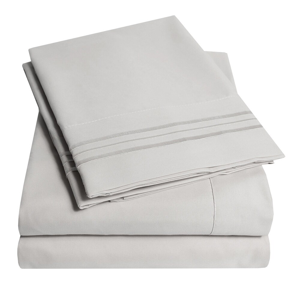 Incredibly Soft 4 piece Deep Pocket Bed Sheet Set in 4 Colors