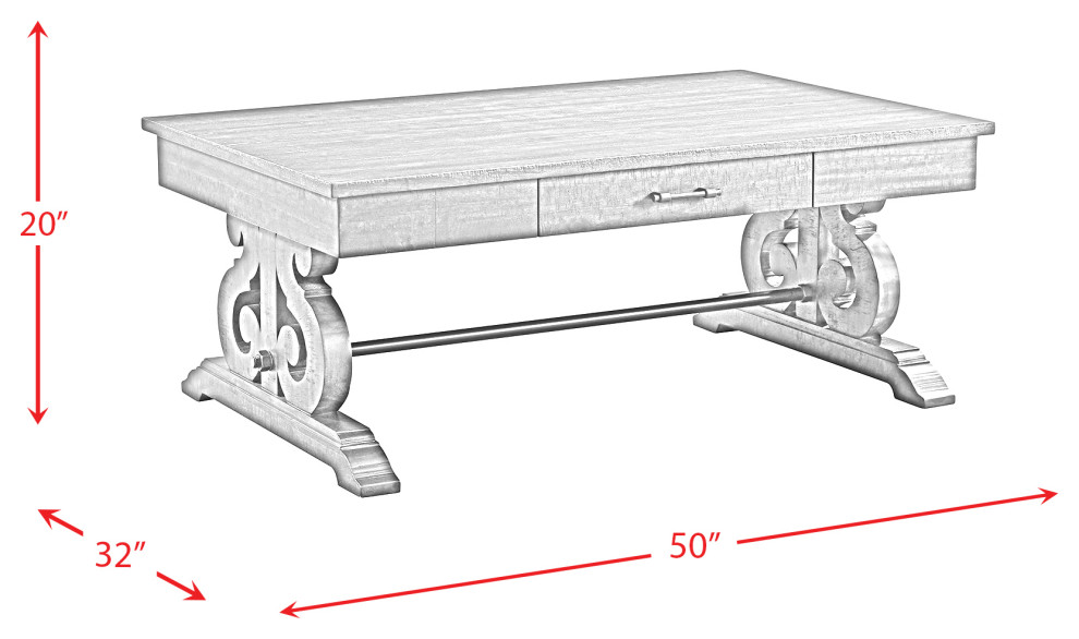 Picket House Furnishings Stanford 3 Piece Occasional Set  Coffee and 2 End Table   Traditional   Coffee Table Sets   by Picket House  Houzz