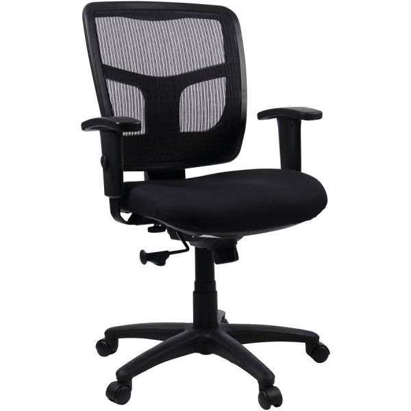 Lorell Managerial Mesh Mid-Back Office Chair