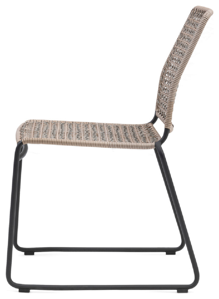 Outdoor Wicker Stackable Dining Chair  Rivi√®ra Maison Portofino   Tropical   Outdoor Dining Chairs   by Oroa   Eichholtz Furniture  Houzz