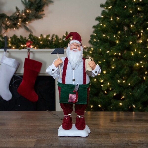 Santa's Workshop Elf Animated Standing Christmas Figure