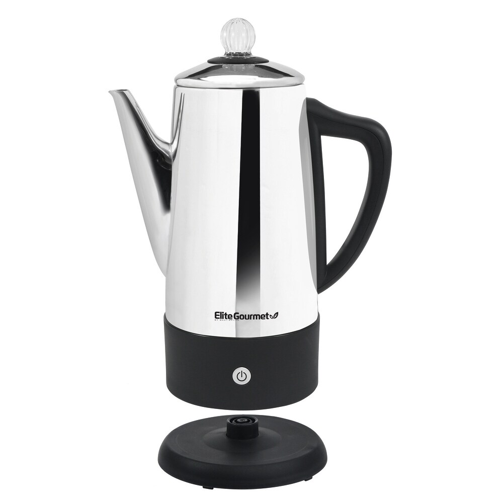 Elite Gourmet Stainless Steel 12 Cup Percolator EC 120