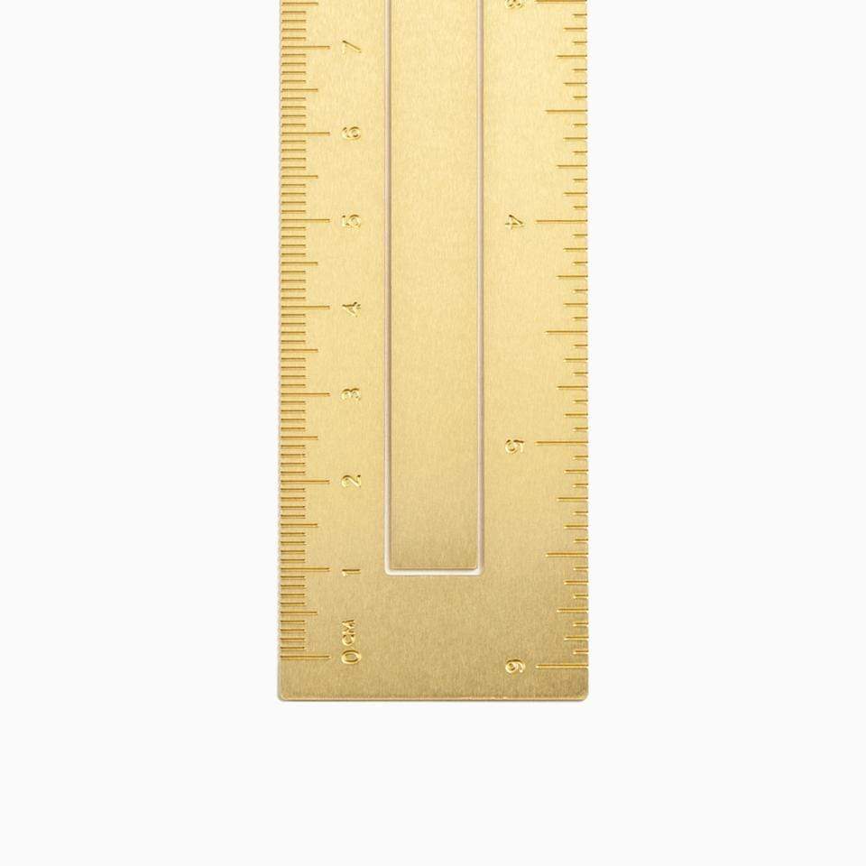 Brass Bookmark Ruler