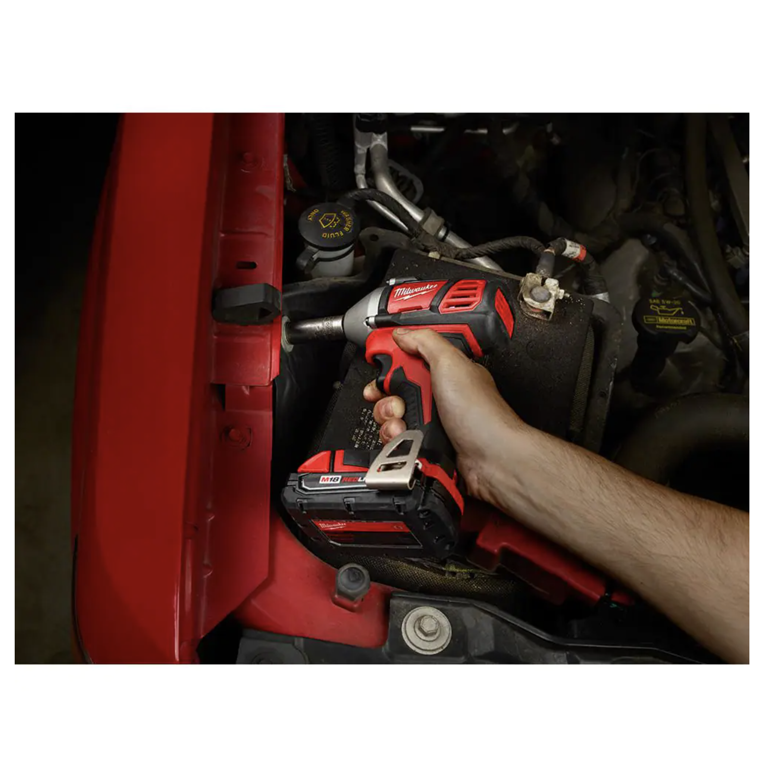 Milwaukee M18 18-Volt Lithium-Ion Cordless 3/8 in. Impact Wrench W/ Friction Ring， Tool-Only (2658-20)