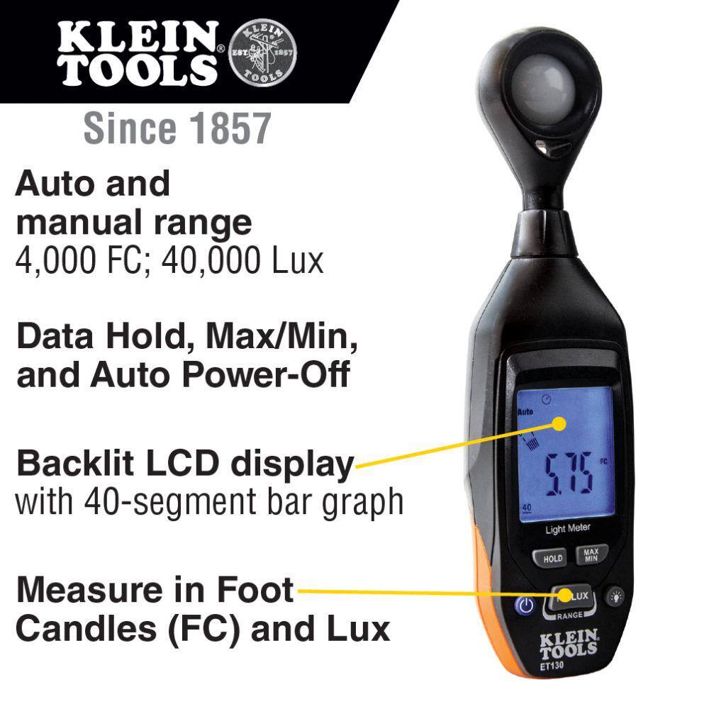 Klein Tools Digital-Light Meter ET130