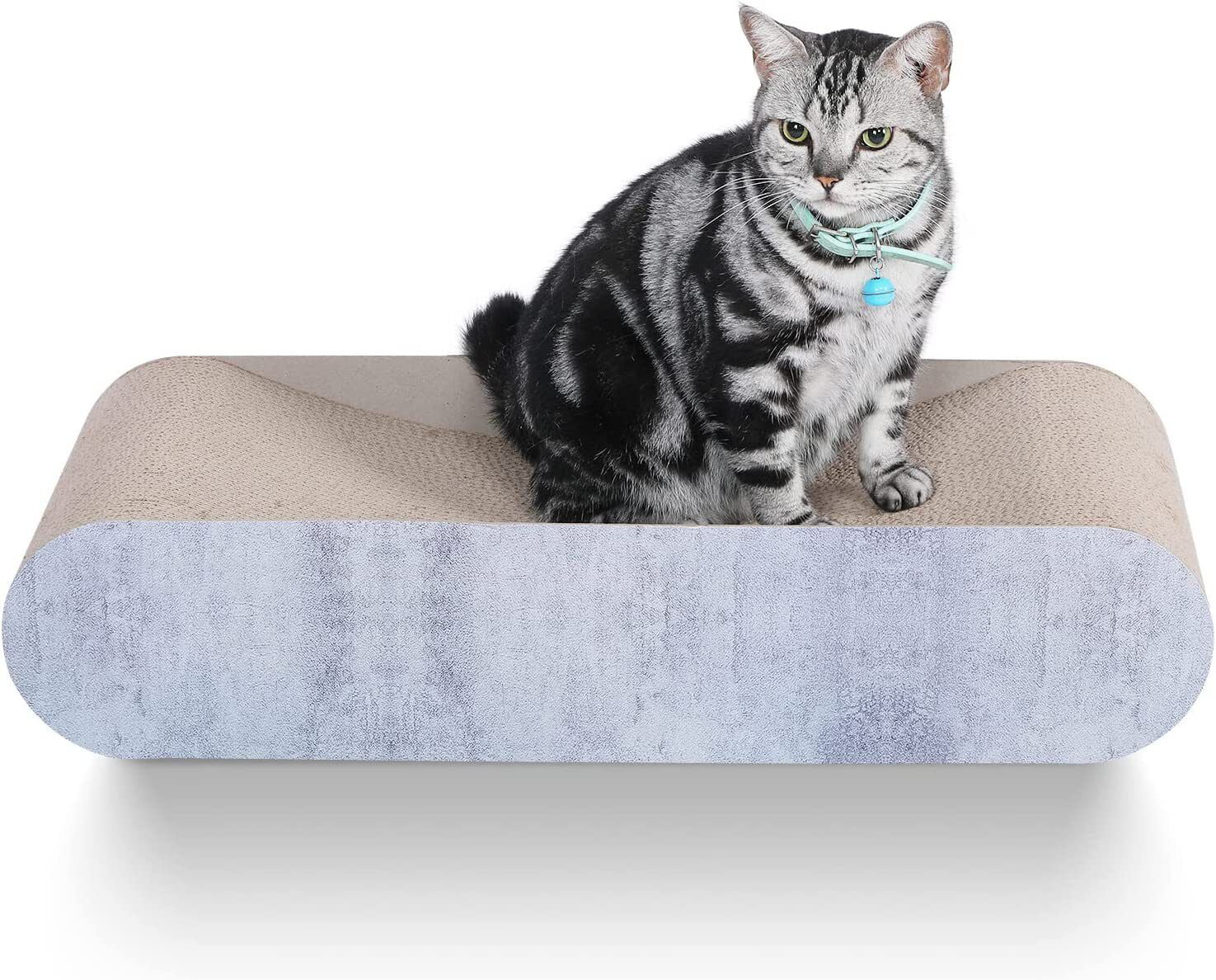 Fluffydream Cat Scratcher Scratching Post Cardboard Pet Relaxing Lounge Bed