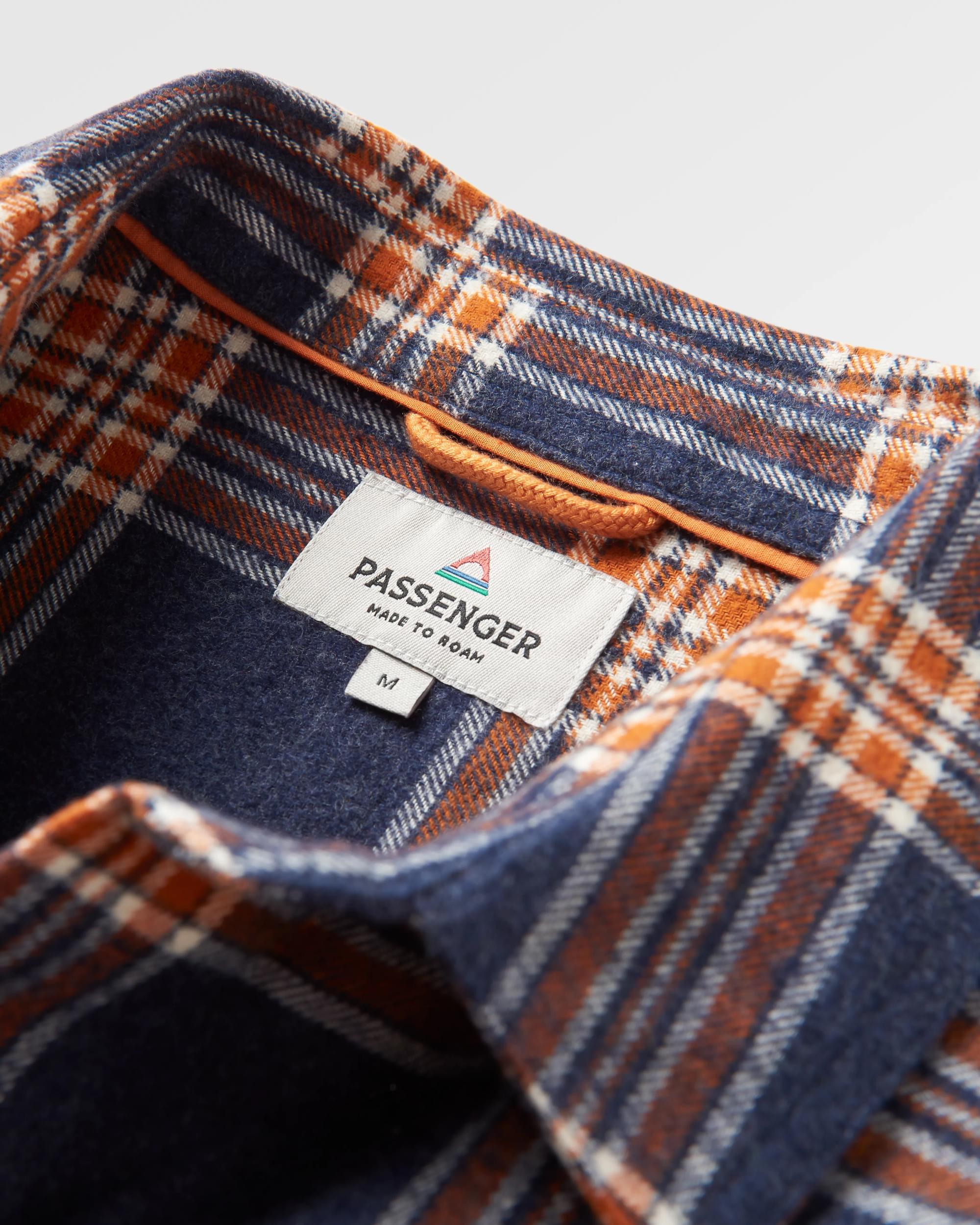 Rustic Organic Cotton Heavyweight Overshirt - Rich Navy Check