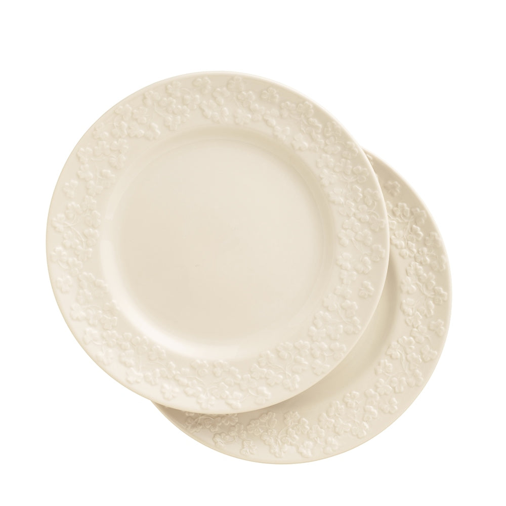 Belleek Classic Field of Shamrock 8 Side Plate Set of 2