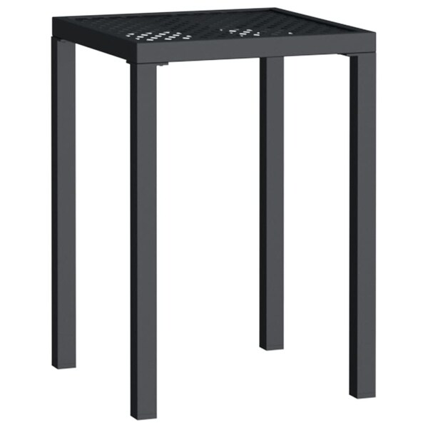 vidaXL Patio Table Patio Furniture Dining Table for Garden Anthracite Steel