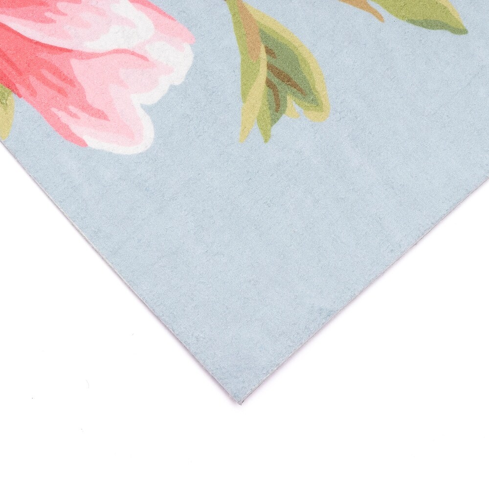 Liora Manne Illusions Magnolia Indoor/Outdoor Mat Chambray 1'7\