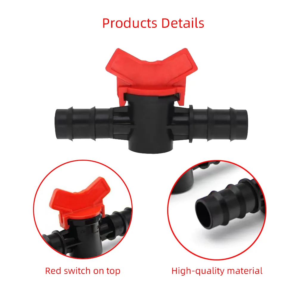 Garden Supplies 16mm 0.5inch Agriculture Irrigation Valve 1/2 Inch Shut Off Valve For Garden Hydroponic Sprinkler System